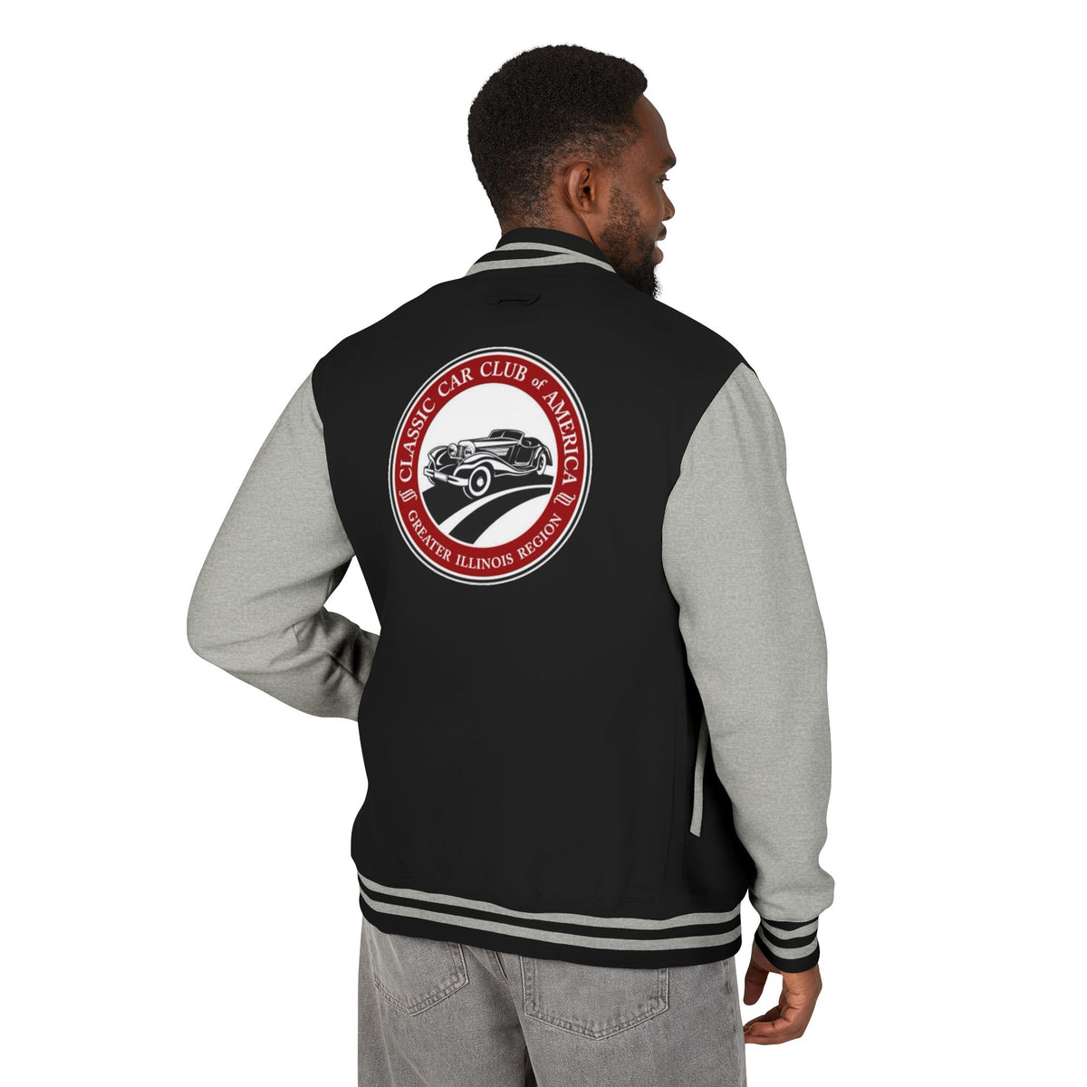 Classic Car Club of America Greater Illinois Region Letterman Jacket - Front and Back Logos