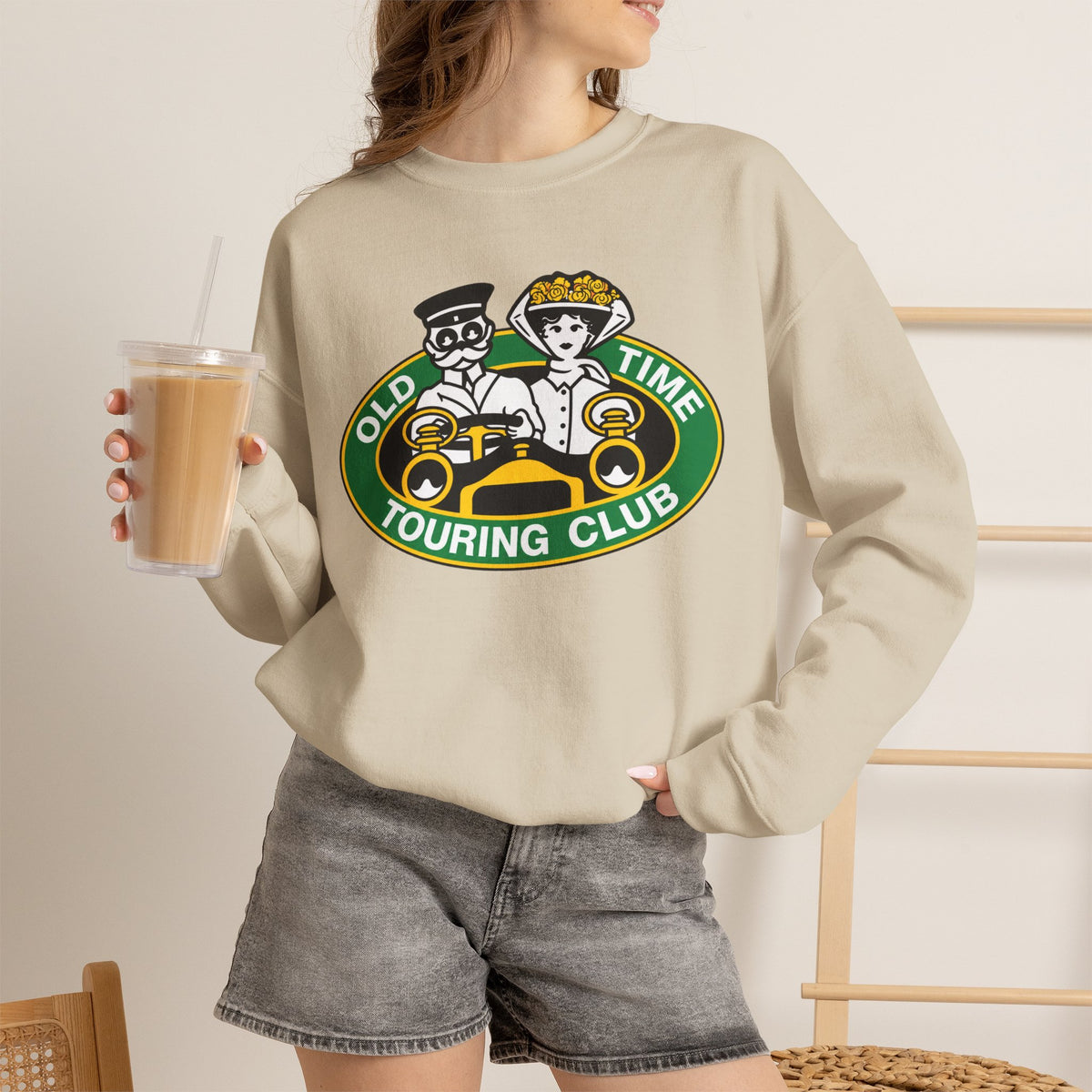 Old Time Touring Club Crewneck Sweatshirt - Unisex Heavy Blend™ Crewneck Sweatshirt