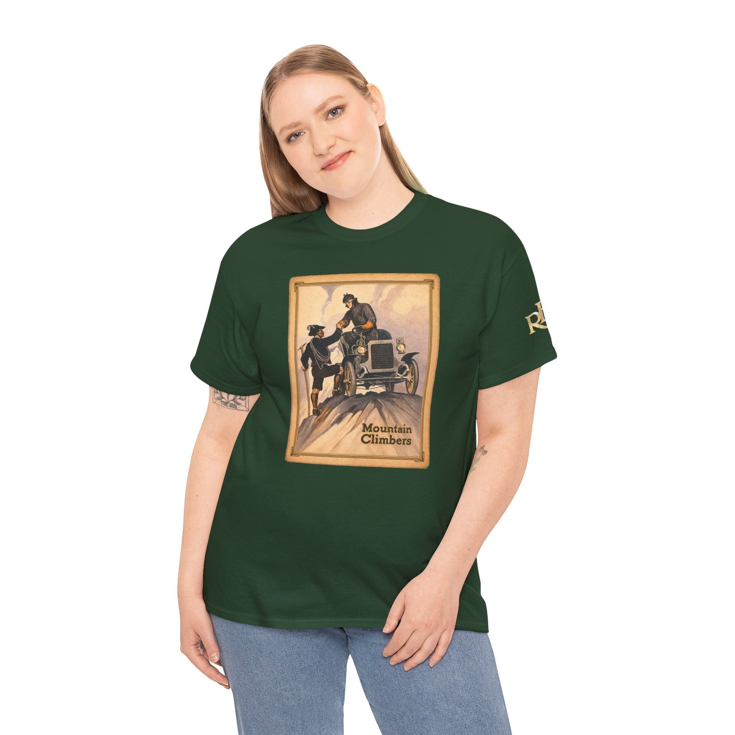 REO Mountain Climbers Vintage Tee — Unisex Heavy Cotton Tee
