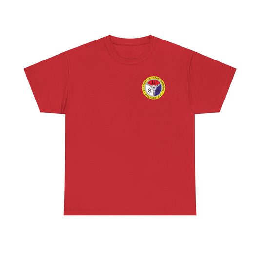 Cornettes International Raleigh Front and Back Logos — Unisex Heavy Cotton Tee