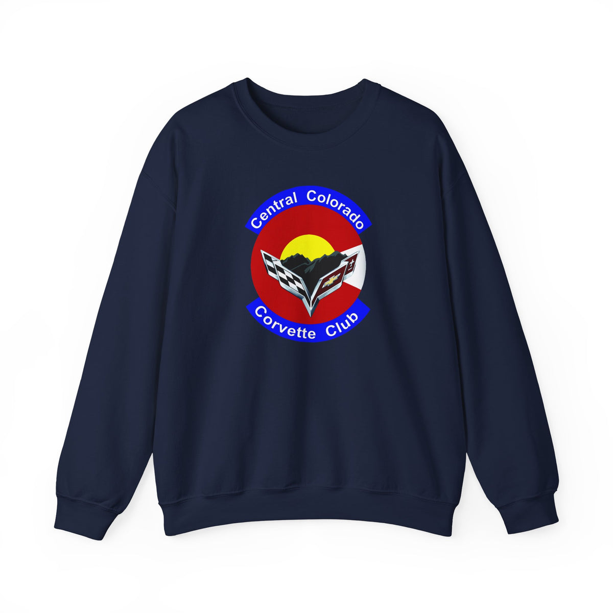 Central Colorado Corvette Club Crewneck Screen Printed Sweatshirt
