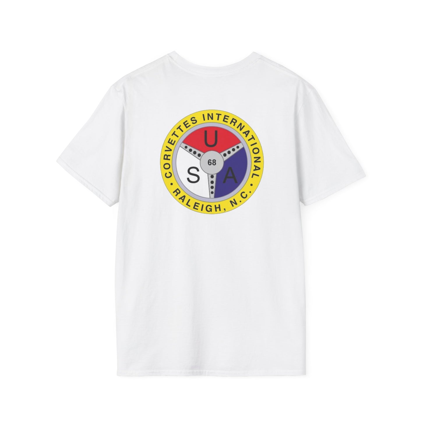 Corvettes International Front and Back Logos — Unisex Softstyle T-Shirt