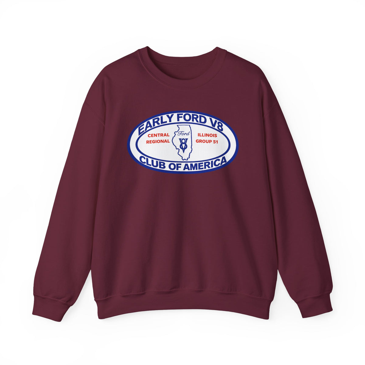 Central Illinois Early Ford V8 Unisex Heavy Blend™ Crewneck Sweatshirt