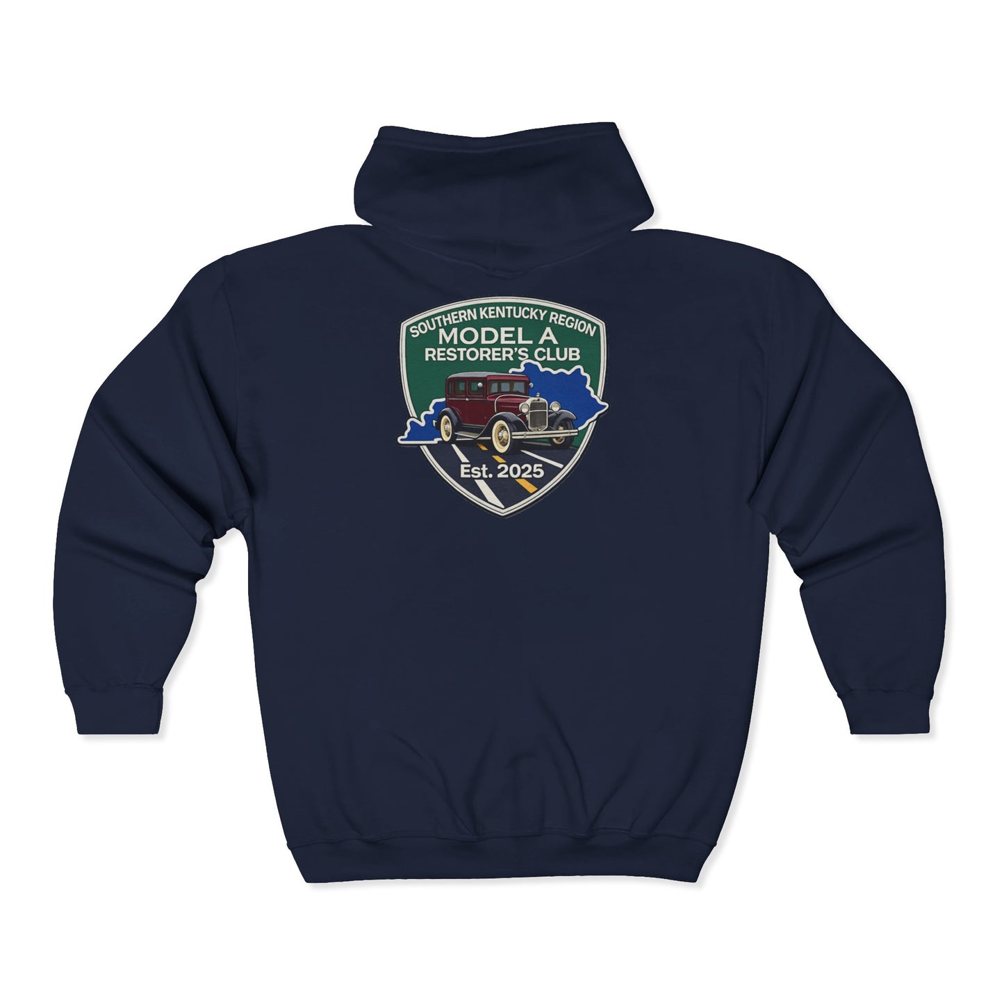 Southern Kentucky Region Model A Restorer's Club - Unisex Heavy Blend™ Full Zip Hooded Sweatshirt