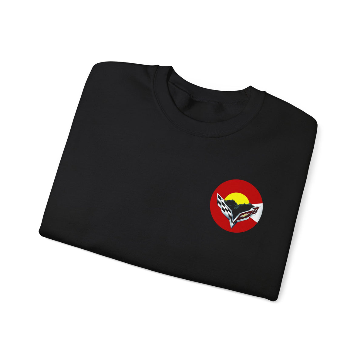 Central Colorado Corvette Club Screen Printed Sweatshirt – Unisex Heavy Blend™ Crewneck Sweatshirt