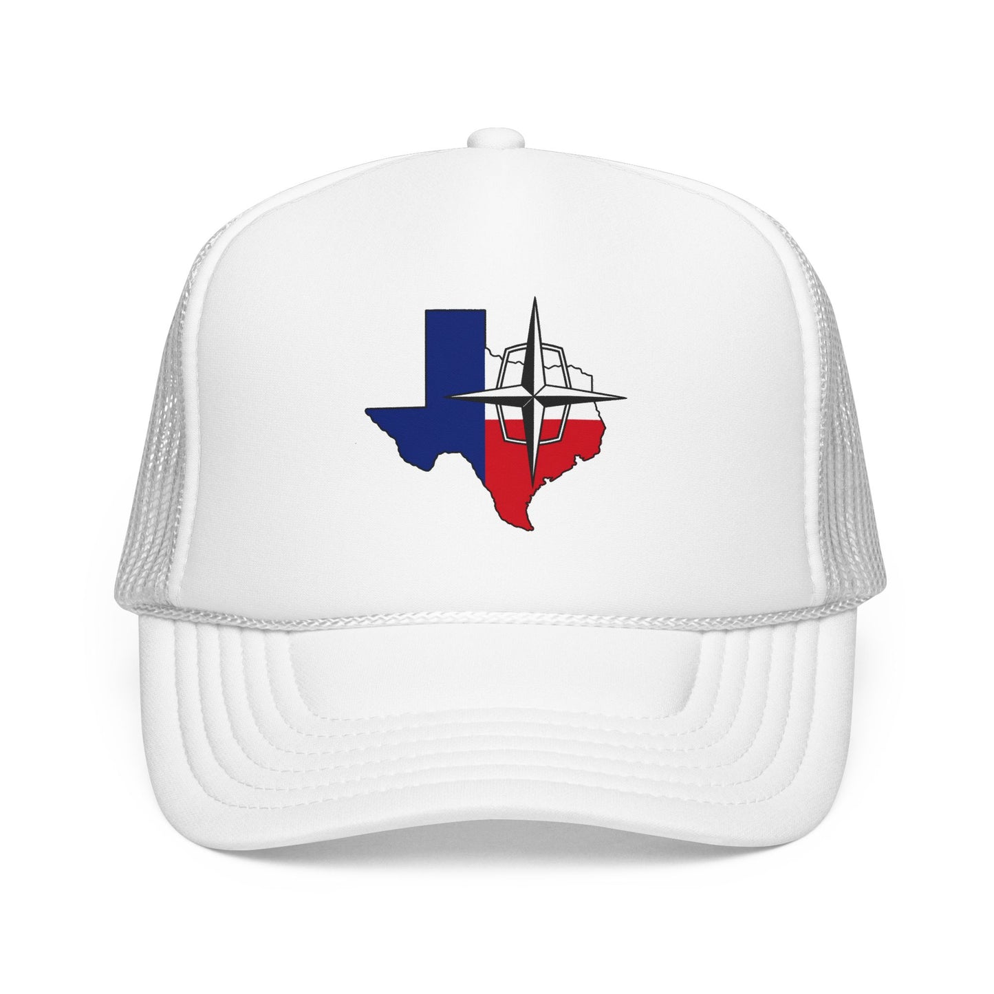 Lincoln & Continental Owners Club - Texas Gulf Coast Region Trucker Hat  — Red White Blue Foam Cap