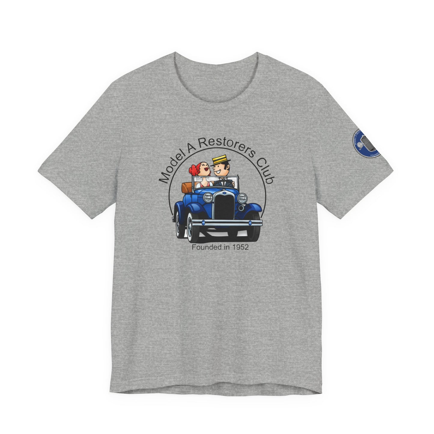 Model A Restorers Club Tee — Vintage Car Classic Car Enthusiast T‑Shirt with Sleeve Logo