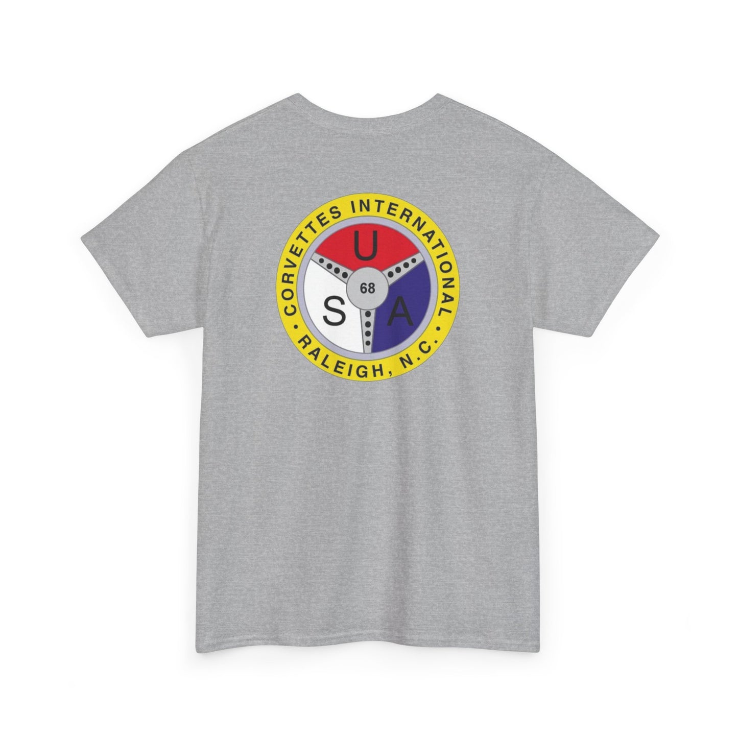 Cornettes International Raleigh Front and Back Logos — Unisex Heavy Cotton Tee