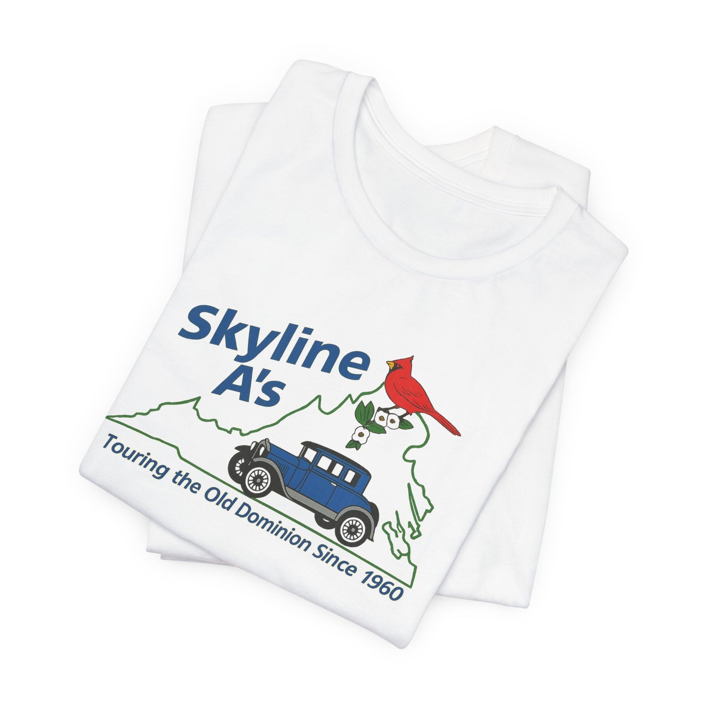 Skyline A's Virginia T‑Shirt — "Touring the Old Dominion Since 1960"
