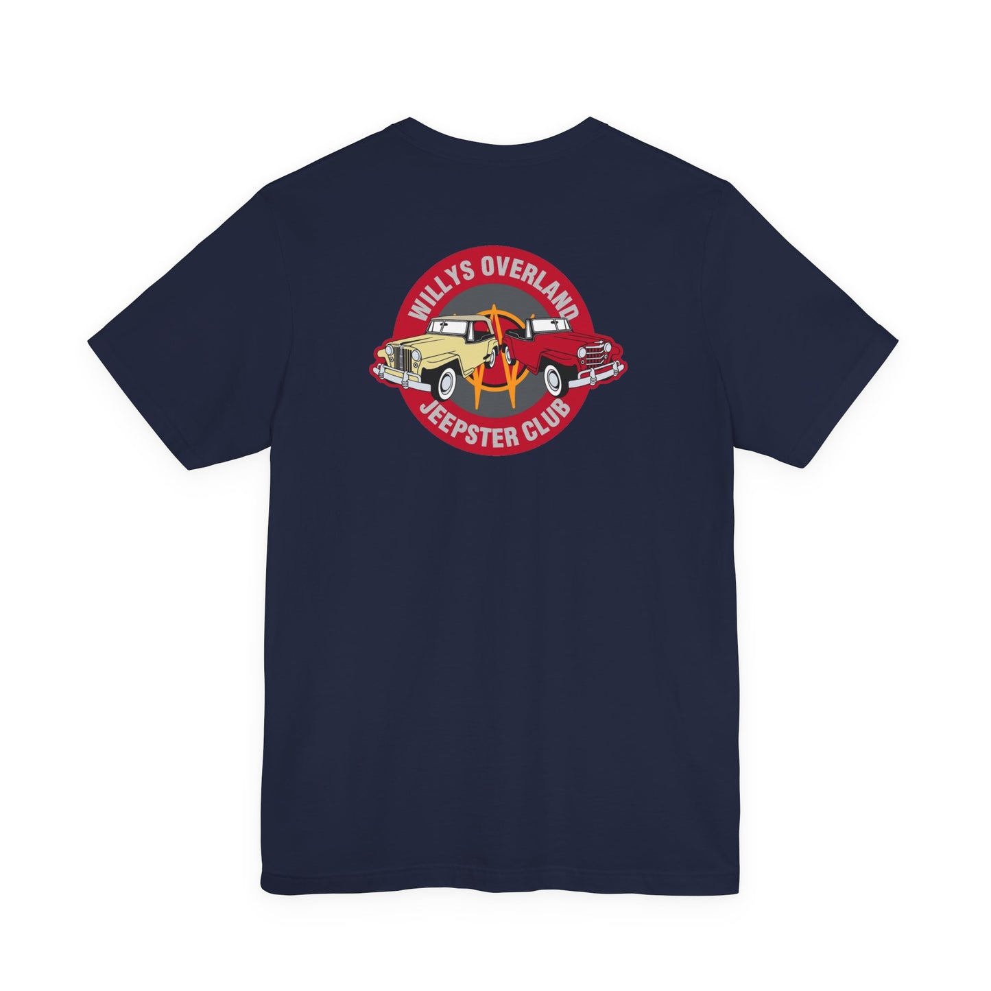 Willys Overland Jeepster Club T‑Shirt — Front and Back Logos