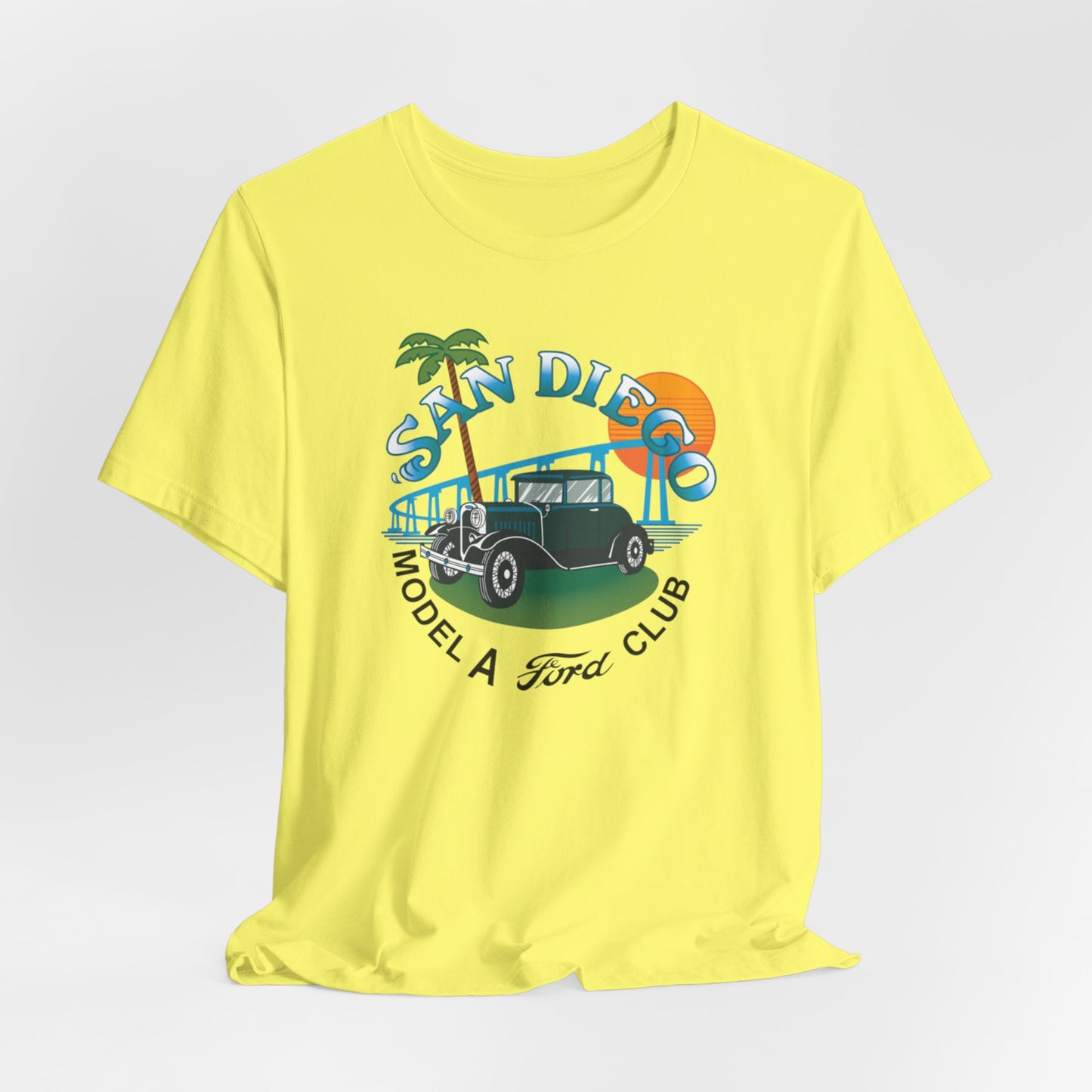 San Diego Model A Ford Club Tee — Large Front Logo