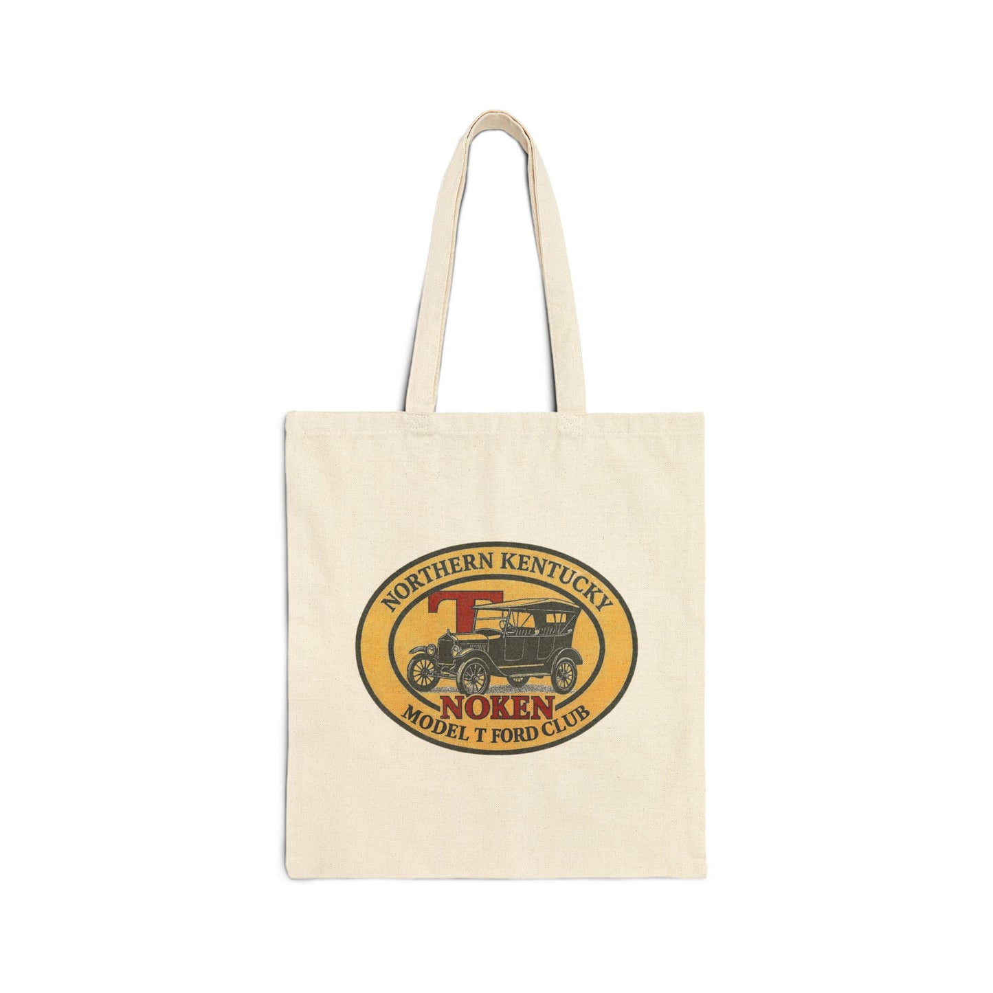 Tote Bag — Northern Kentucky Model T Ford Club Vintage Car Logo Cotton Canvas Tote