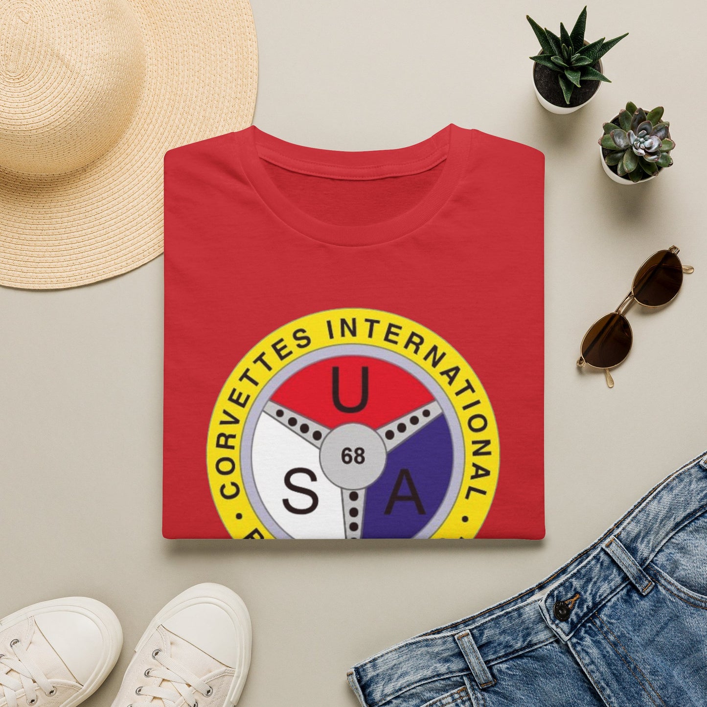 Corvettes International Raleigh NC Logo T-Shirt — Unisex Softstyle T-Shirt