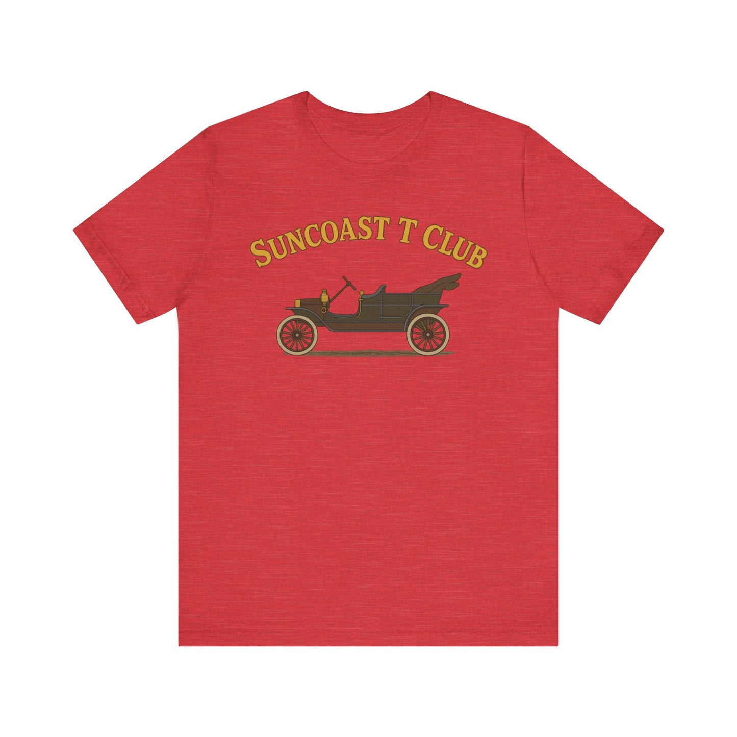 Suncoast T Club - Graphic Tee, Retro T-Shirt for Car Lovers, Classic Style Tee for Every Occasion