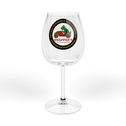 Snapper's Brass and Gas Touring Region 12 oz Thank You Wine Glass — Elegant Stemmed Glassware for Gifts & Events