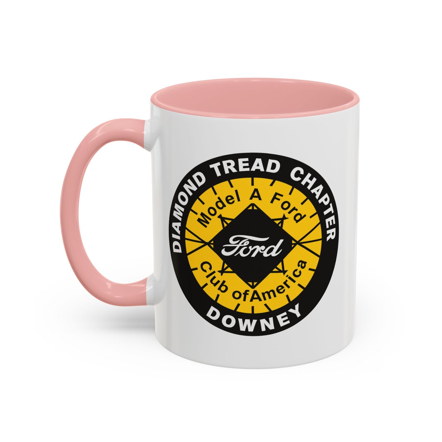 Diamond Tread Chapter Downey Ford Coffee Mug — Model A Ford Club Accent Mug (11/15oz)