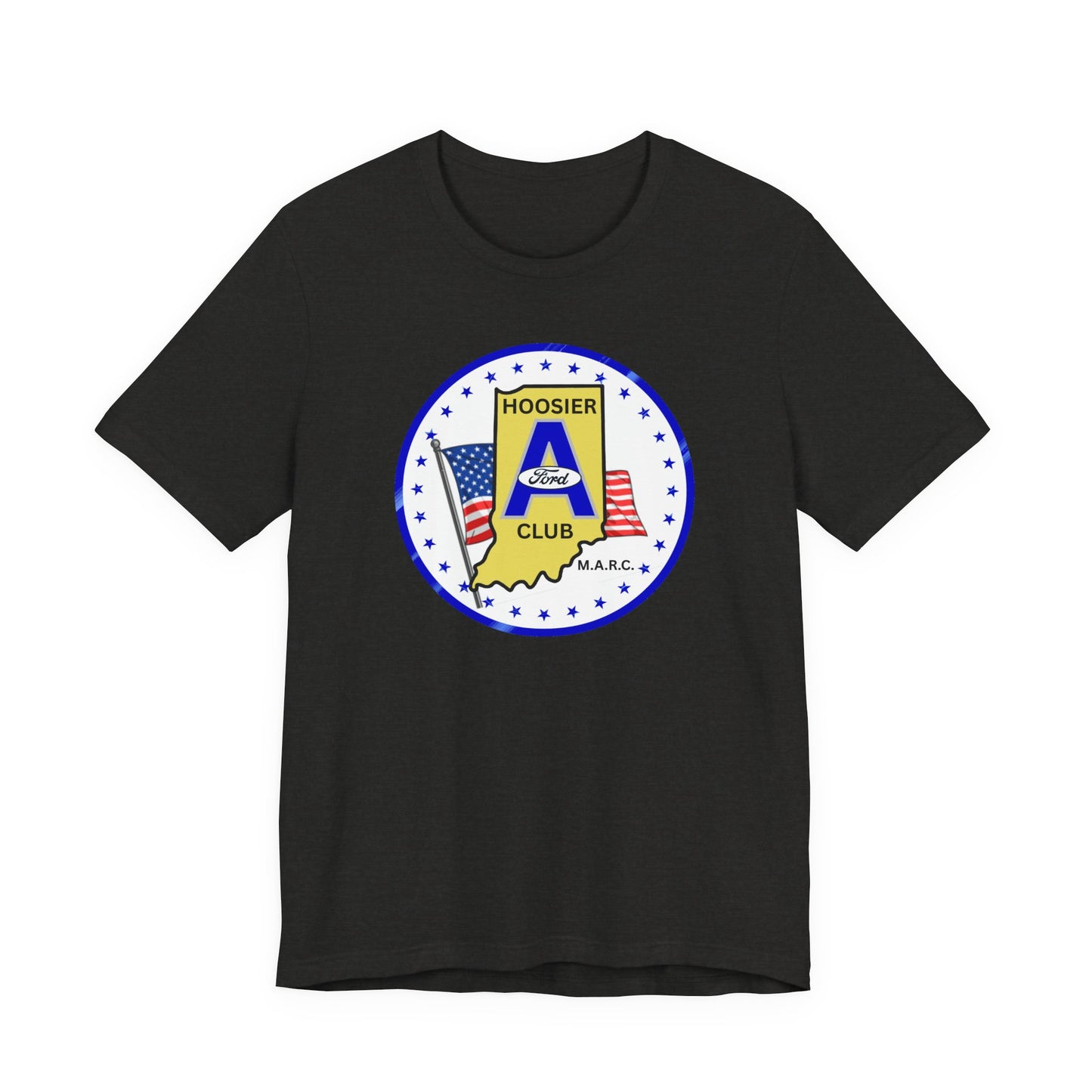 Hoosier A Ford Club Logo Tee — American Flag Indiana Pride T-Shirt