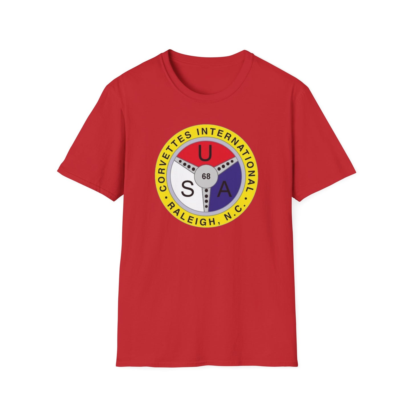 Corvettes International Raleigh NC Logo T-Shirt — Unisex Softstyle T-Shirt