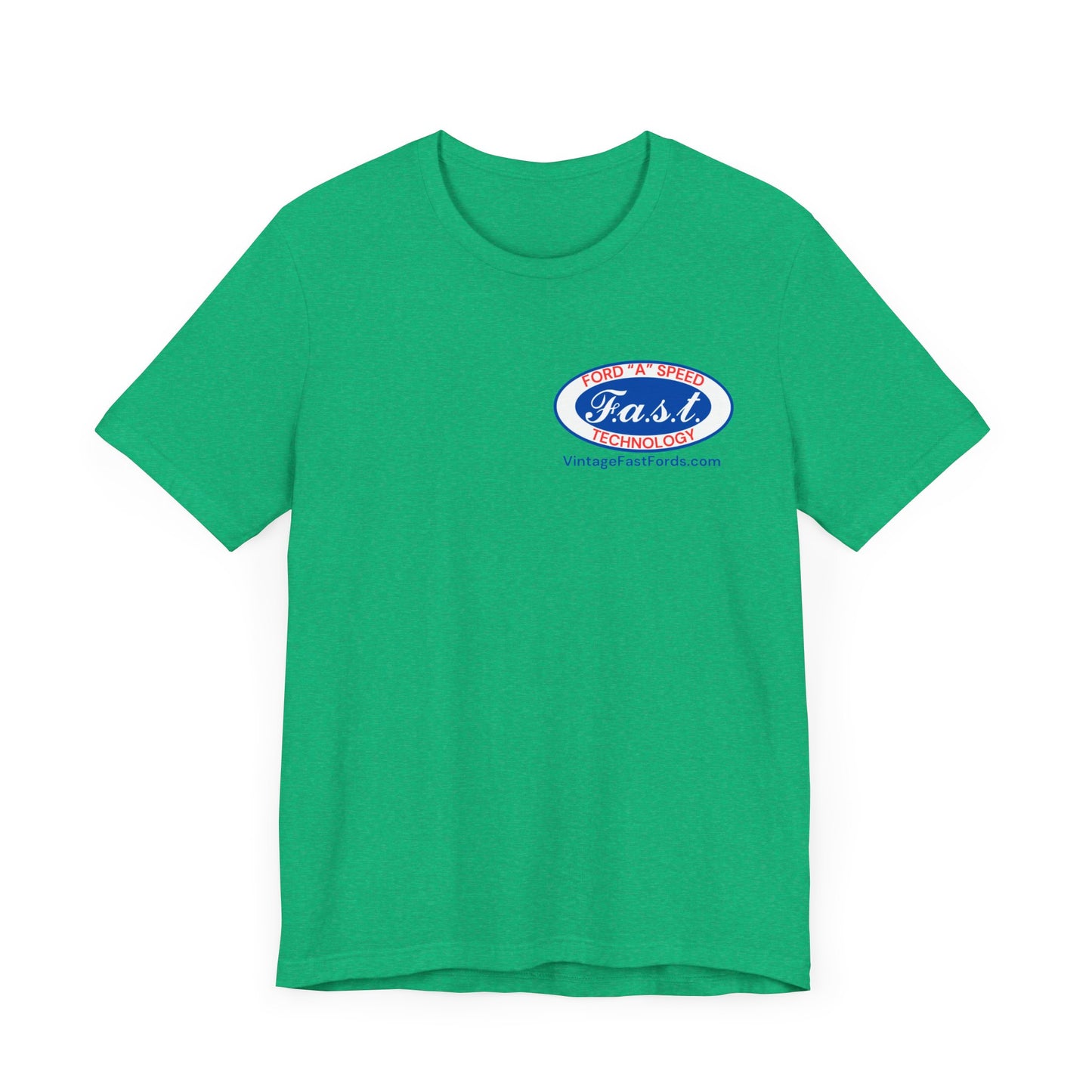 F.a.s.t. Ford "A" Speed Technology (single logo) - Grey Short Sleeve T-Shirt for Casual Style