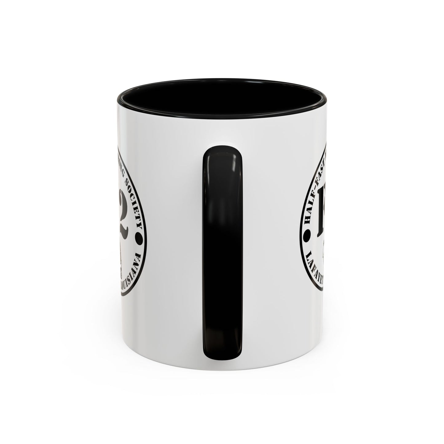 F/2 Half-Fast Motoring Society Accent Coffee Mug — Lafayette, Louisiana Emblem (11/15oz)