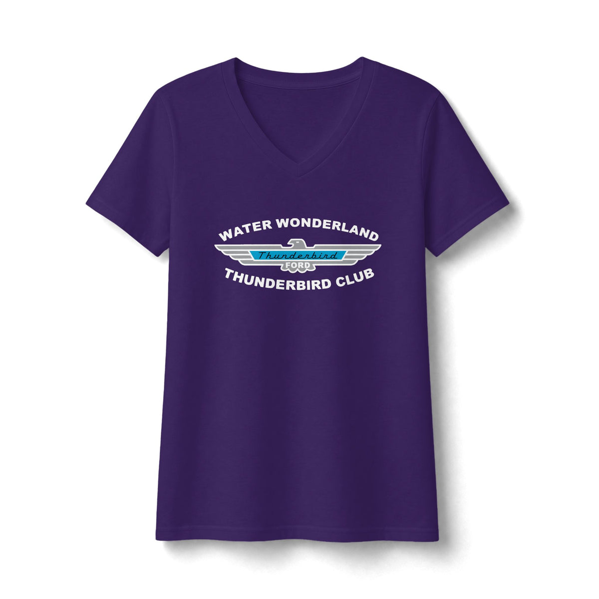 Water Wonderland Thunderbird Club Women's Fan Favorite V-Neck Tee - Soft Feel