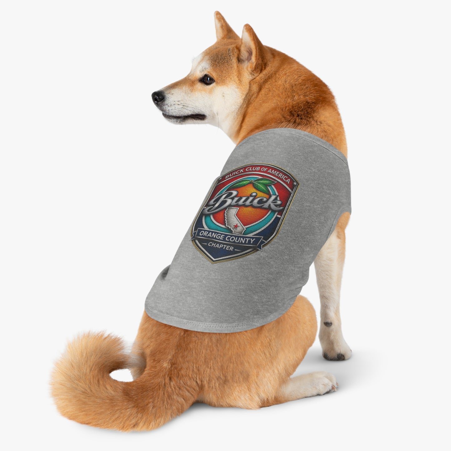 Buick Club of America Orange County Pet Tank Top — Logo Dog Shirt