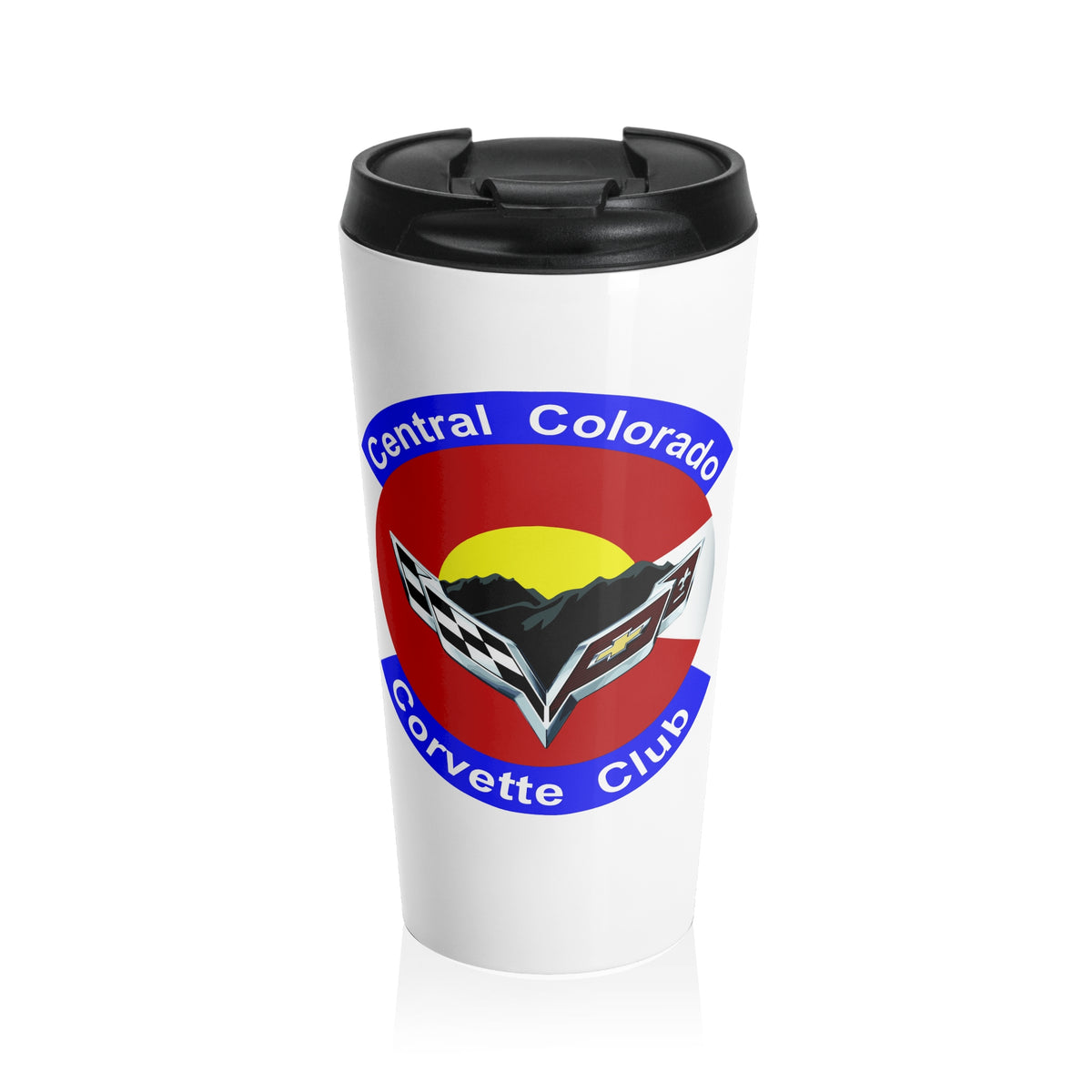 Central Colorado Corvette Club Stainless Steel Travel Mug