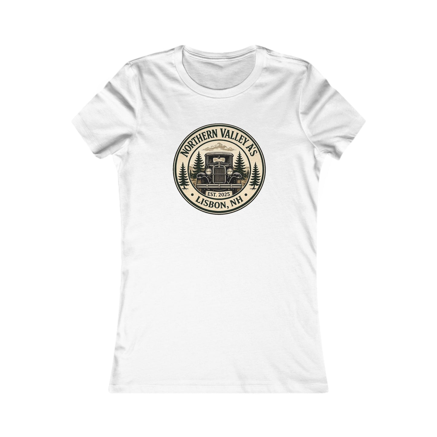 Northern Valley A's Lisbon, NH Women's Favorite Tee - Front and Back Logos