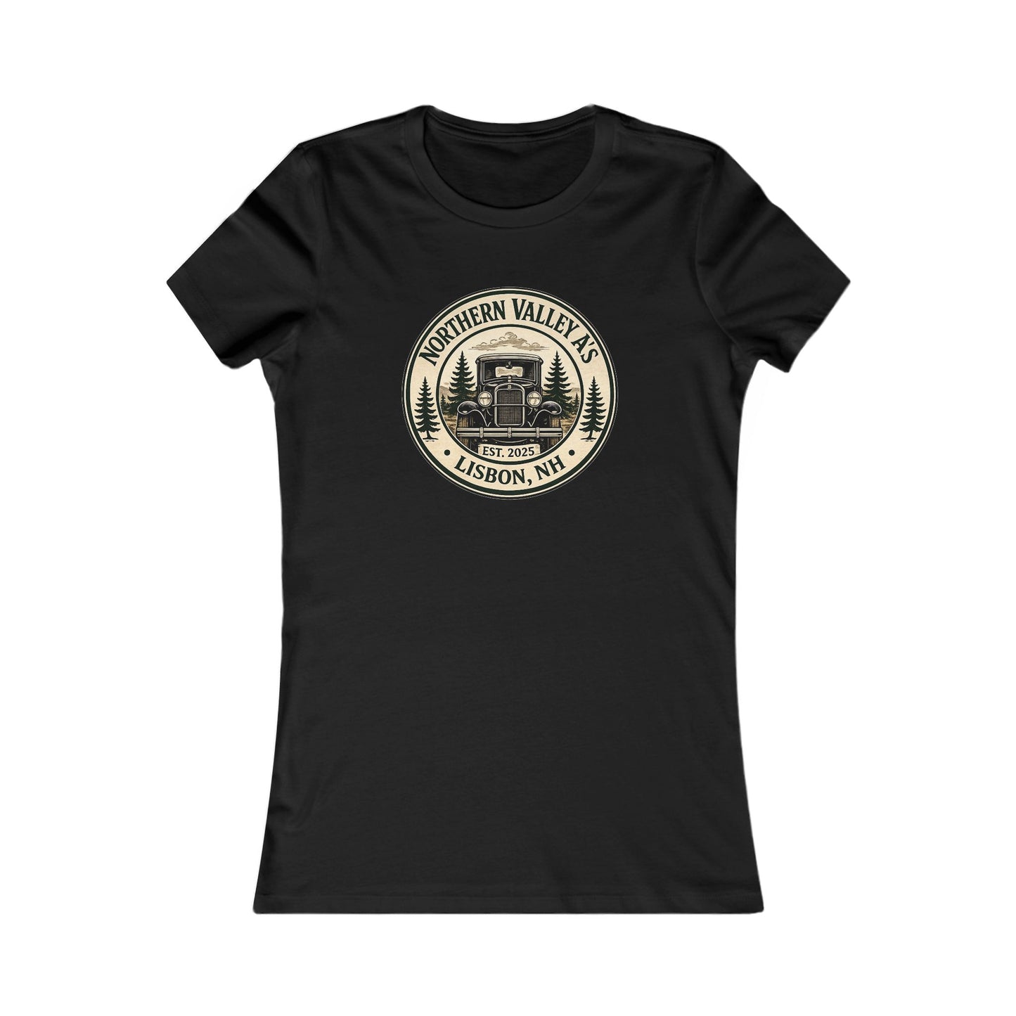 Northern Valley A's Lisbon, NH Women's Favorite Tee - Front and Back Logos
