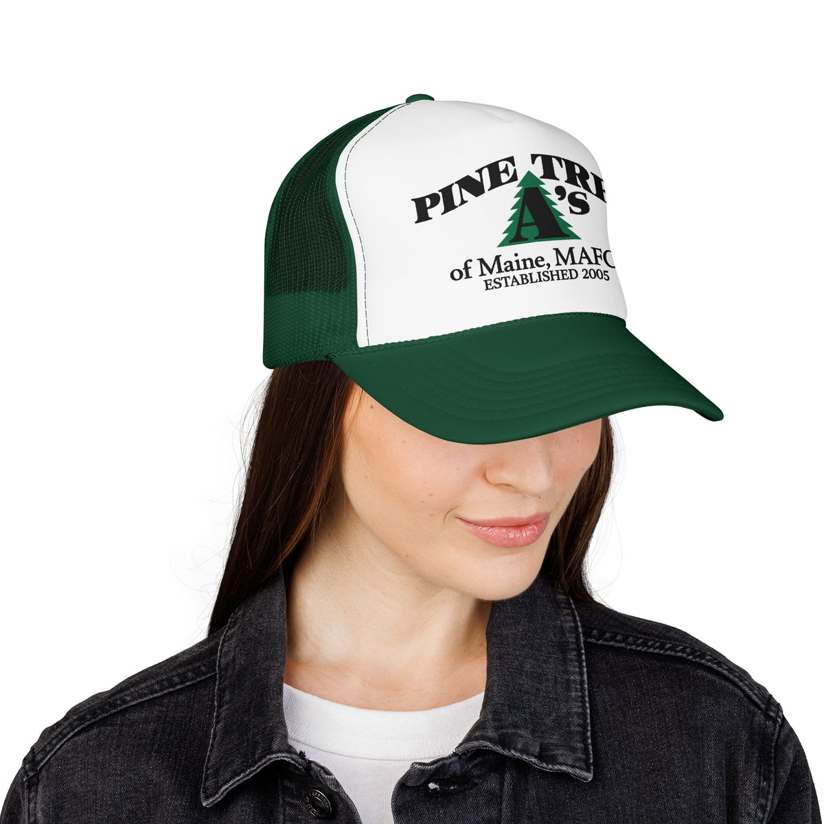 Pine Tree A's of Maine, MAFCA Foam Printed Trucker Hat