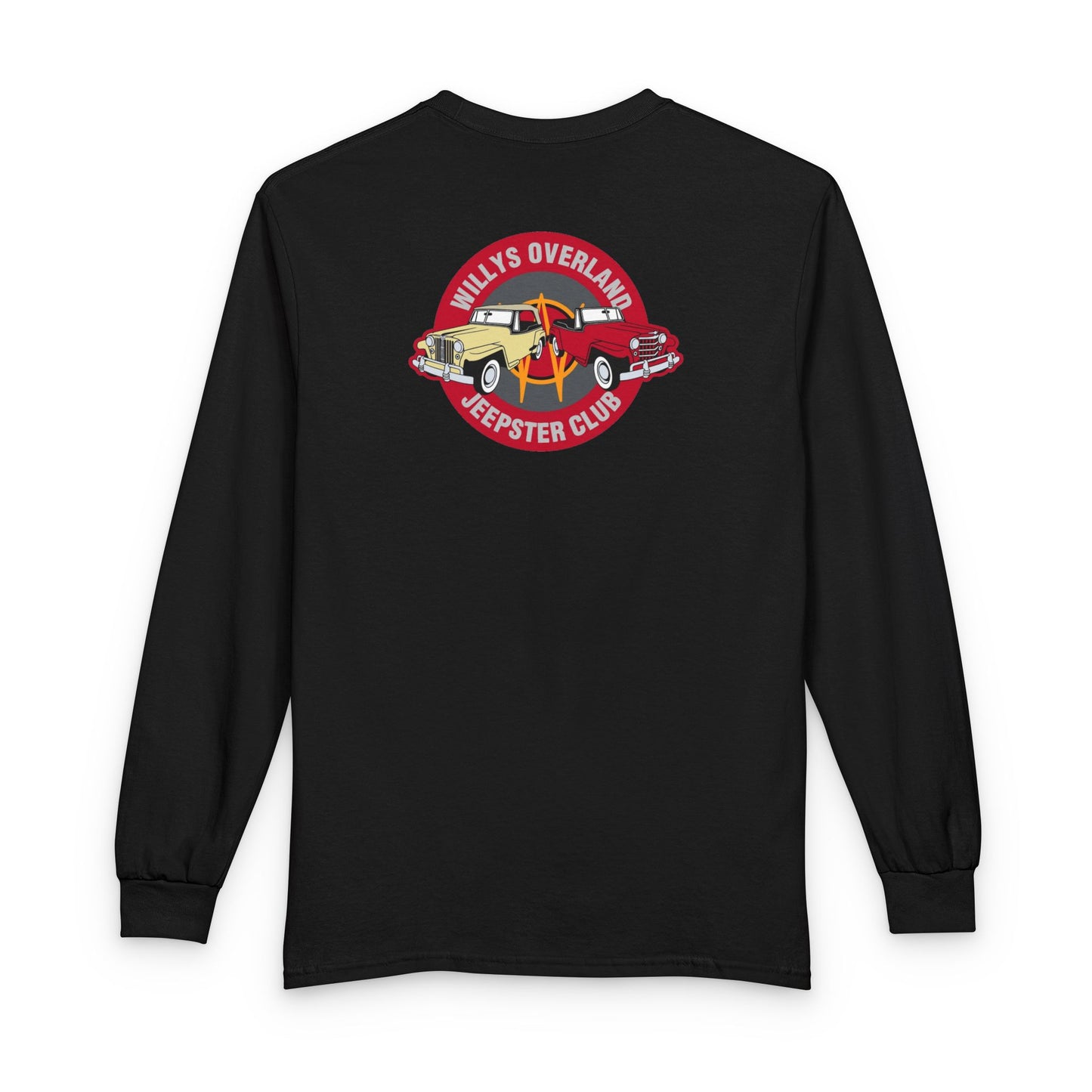 Willys Overland Jeepster Club Long Sleeve Tee - Front and Back Logos