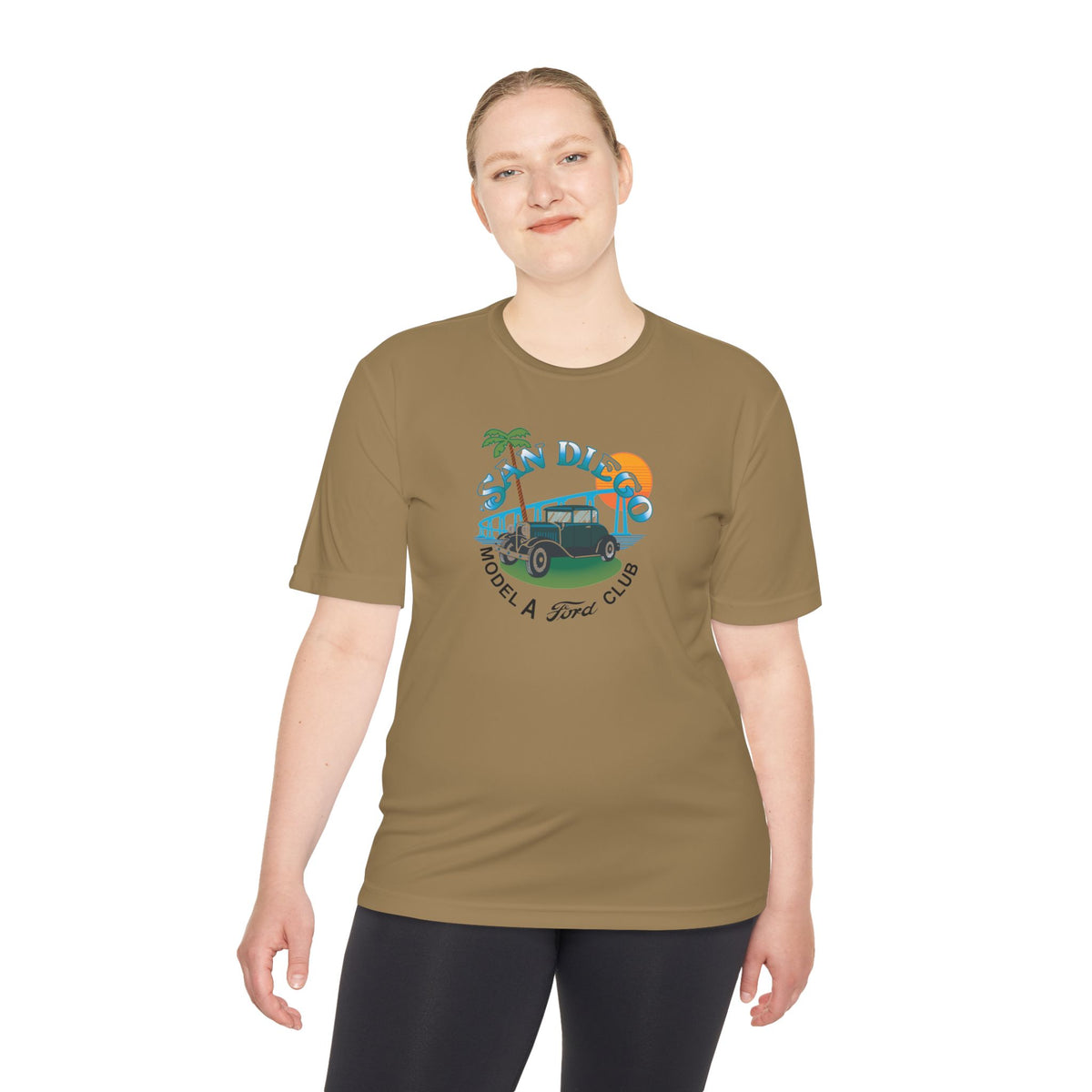 San Diego Model A Ford Club Tee — Moisture‑Wicking Shirt