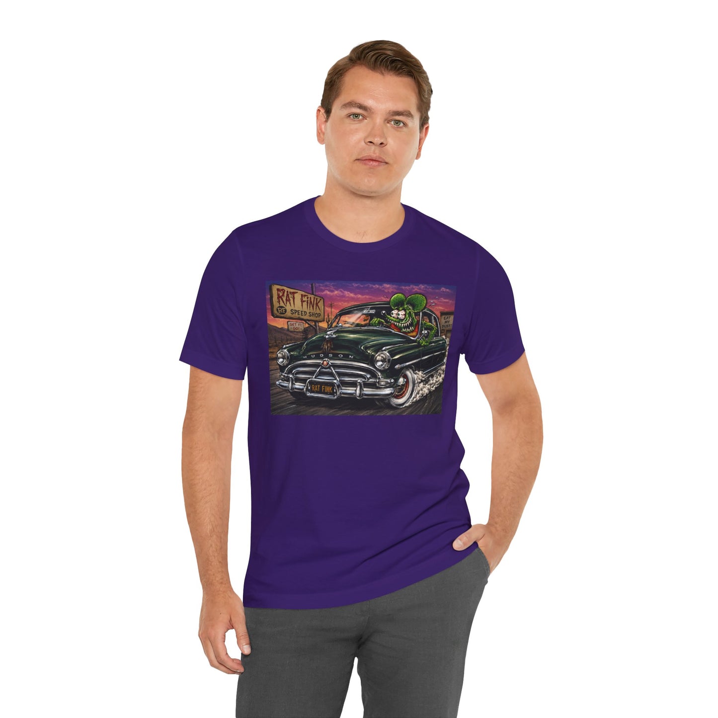 Rat Fink Hudson T‑Shirt — Vintage Kustom Car Graphic Tee