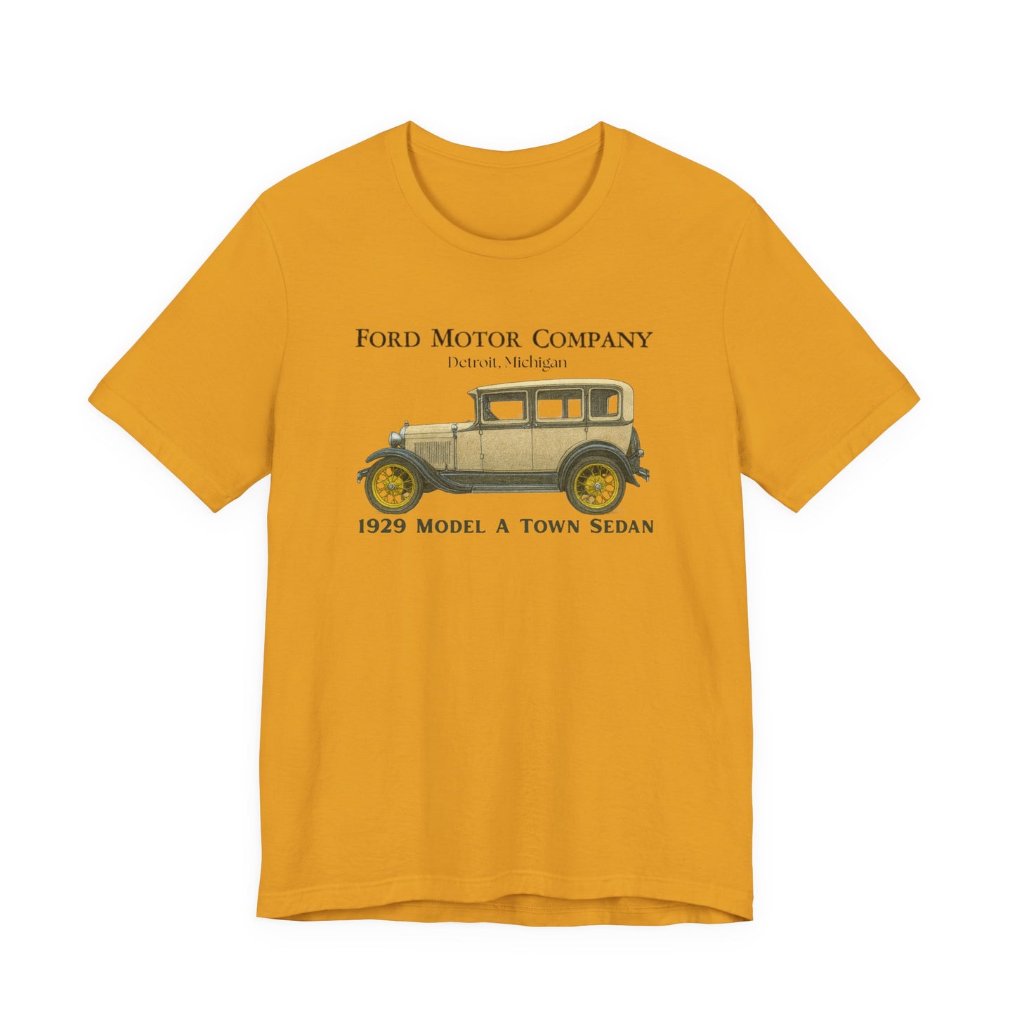 1929 Ford Model A Town Sedan T-Shirt – Classic Car Tee