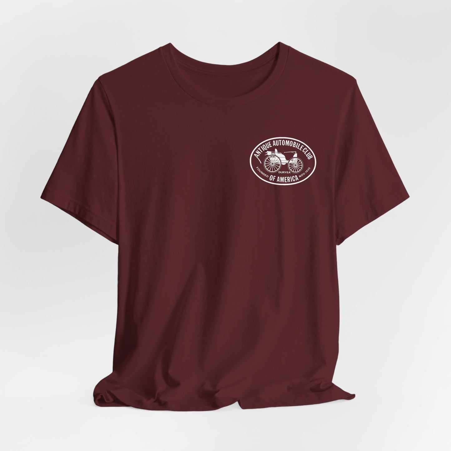 Shenandoah Region AACA Tee — Small AACA Front Logo and Large Shenandoah Region AACA Back Logo