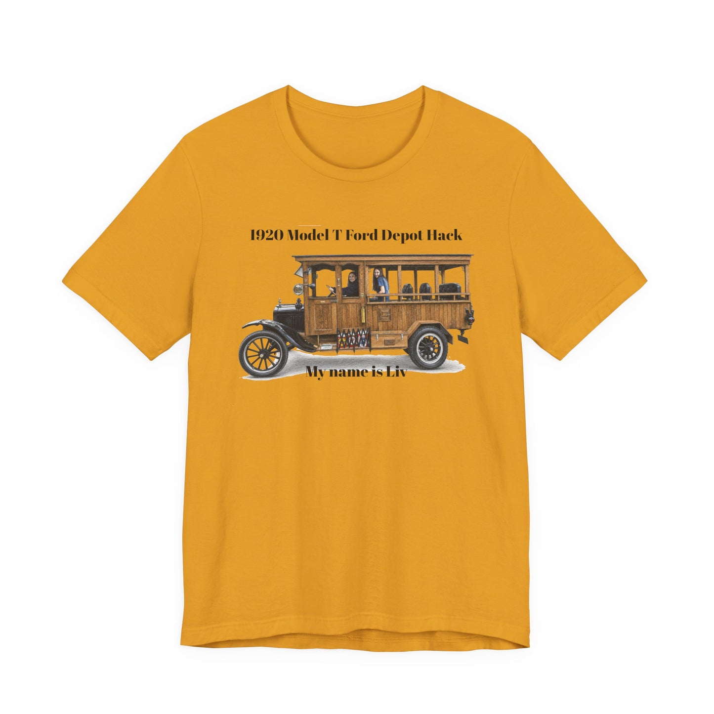 1920 Model T Ford Depot Hack T-Shirt — Unisex Jersey Short Sleeve Tee (DanS)