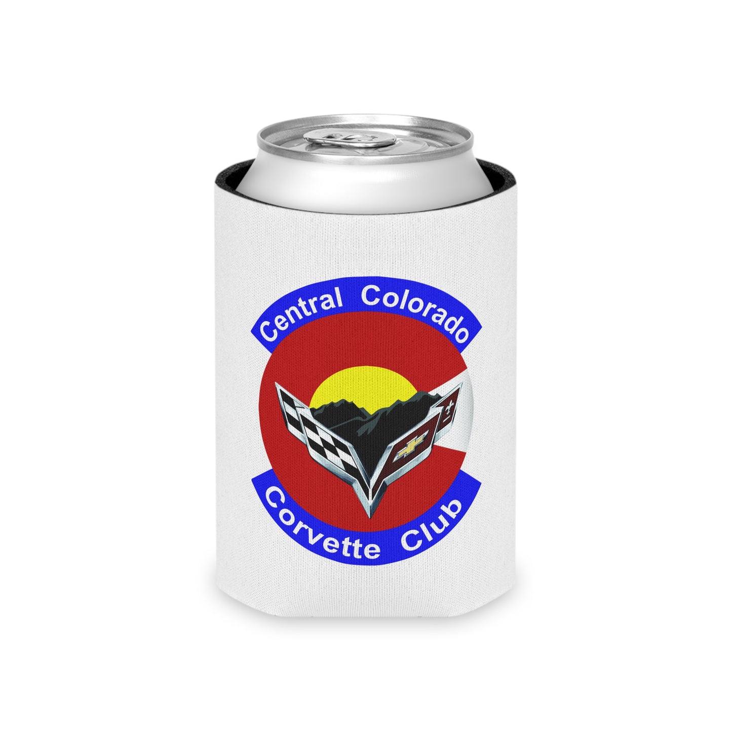 Central Colorado Corvette Club Can Cooler – Insulated Soda Koozie