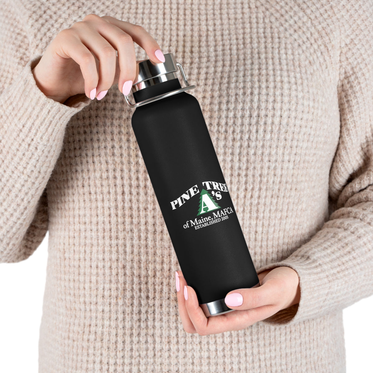 Pine Tree A's of Maine, MAFCA 22oz Copper Vacuum Insulated Water Bottle