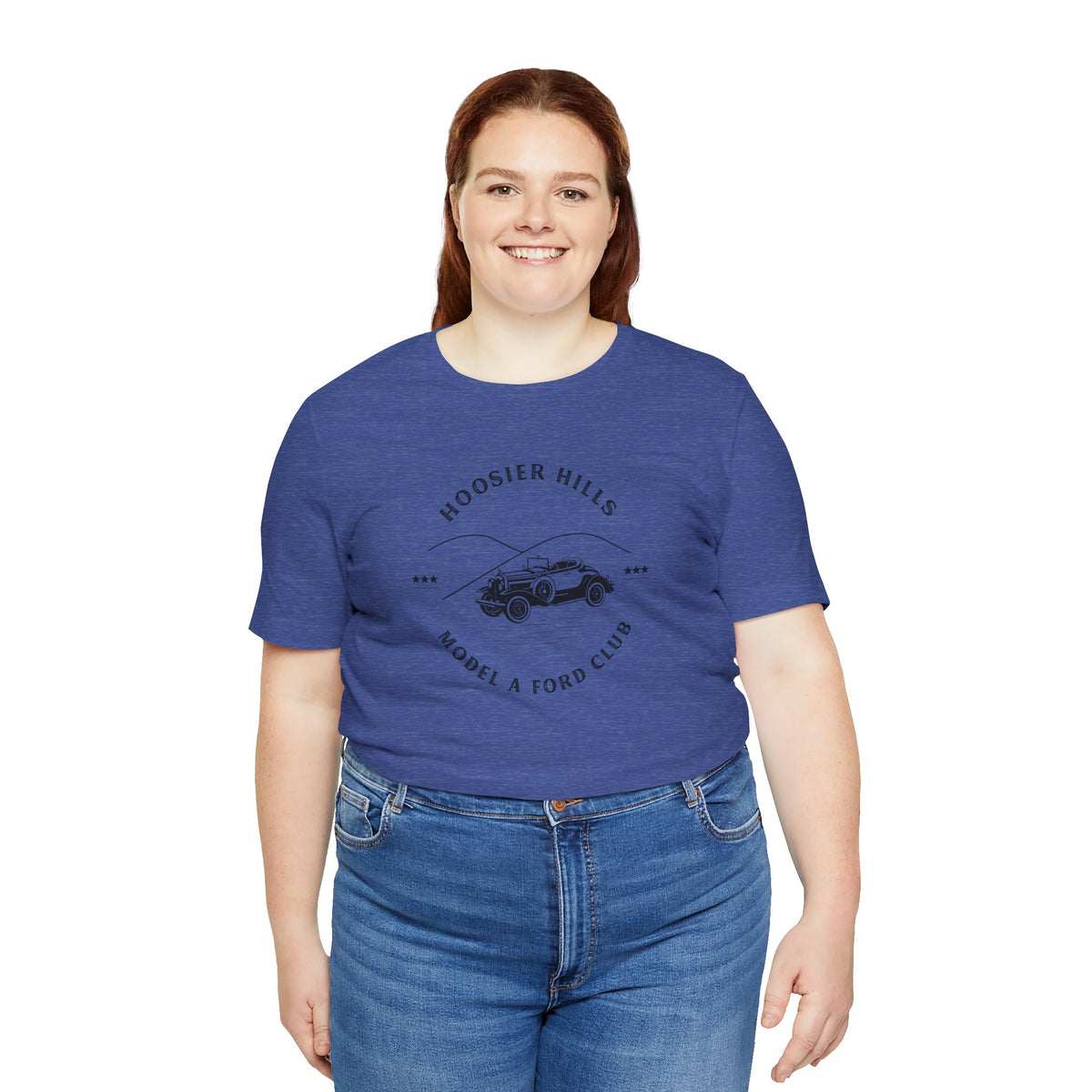 Hoosier Hills Model A Ford Club Unisex Jersey Short Sleeve Tee