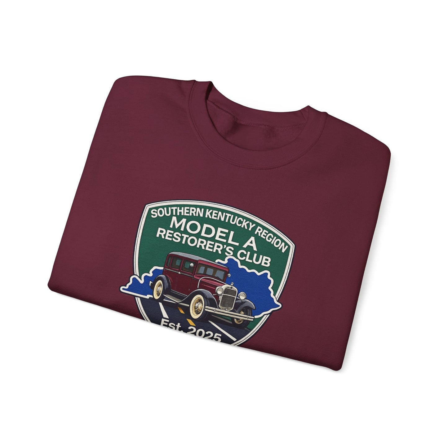 Southern Kentucky Region Model A Restorer's Club Crewneck Sweatshirt — Unisex Heavy Blend™ Gildan Crewneck Sweatshirt