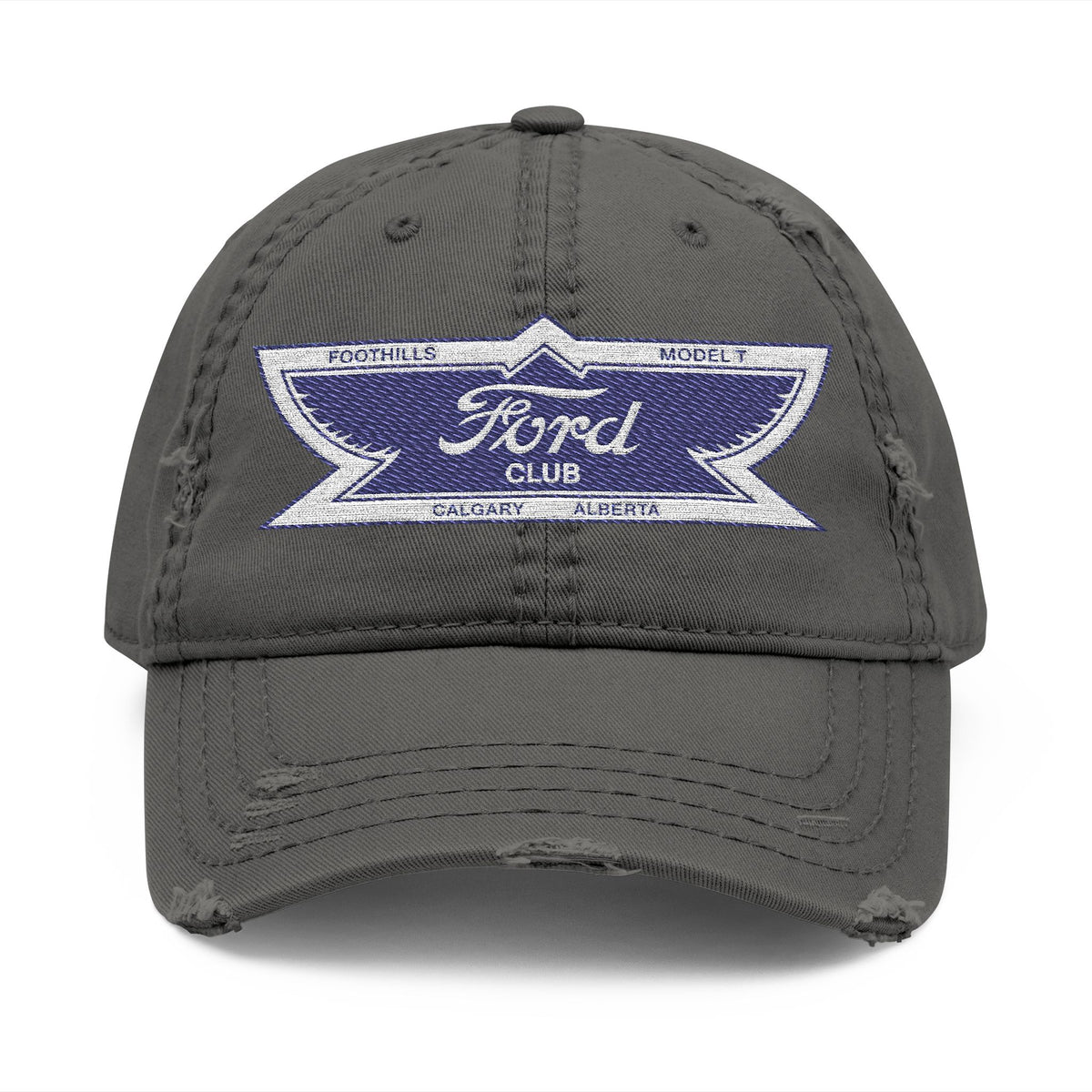 Foothills Model T Club Distressed Embroidered Dad Hat