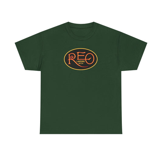 REO Logo T‑Shirt — Vintage Oval Graphic Tee