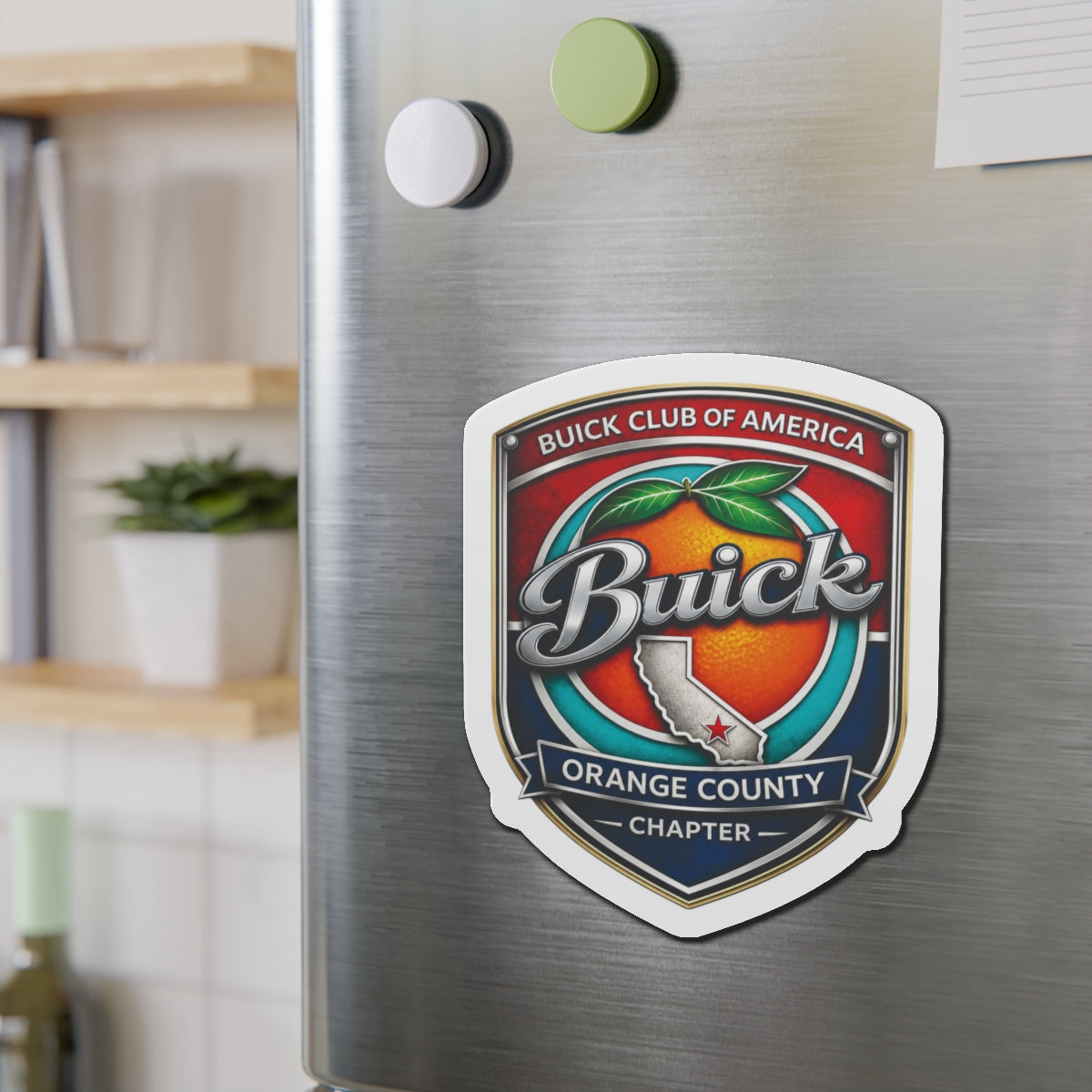 Buick Orange County Chapter Buick Club of America Die-Cut Magnet