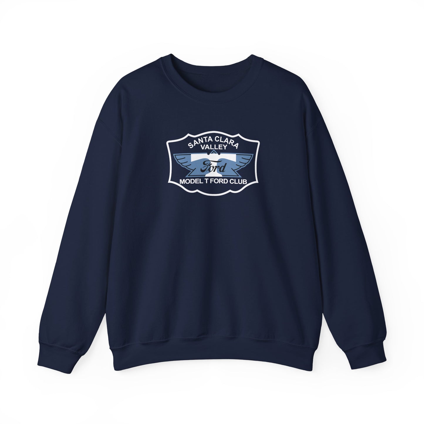 Santa Clara Valley Model T Ford Club (front and back print) Unisex Heavy Blend™ Crewneck Sweatshirt
