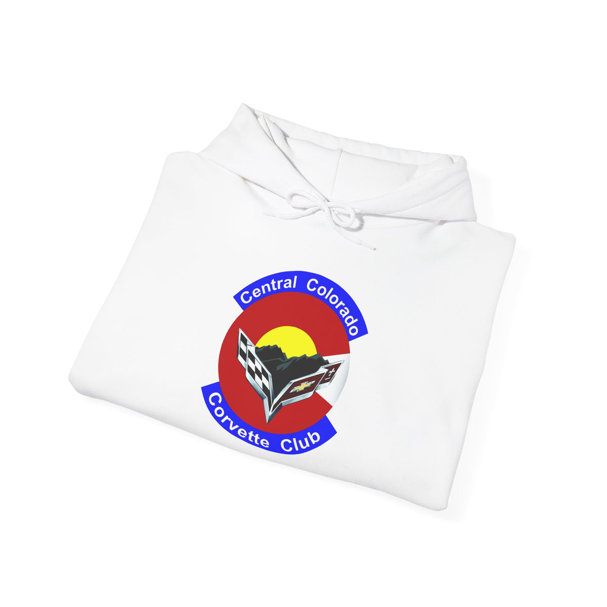 Central Colorado Corvette Club Screen Printed Hoodie Pullover
