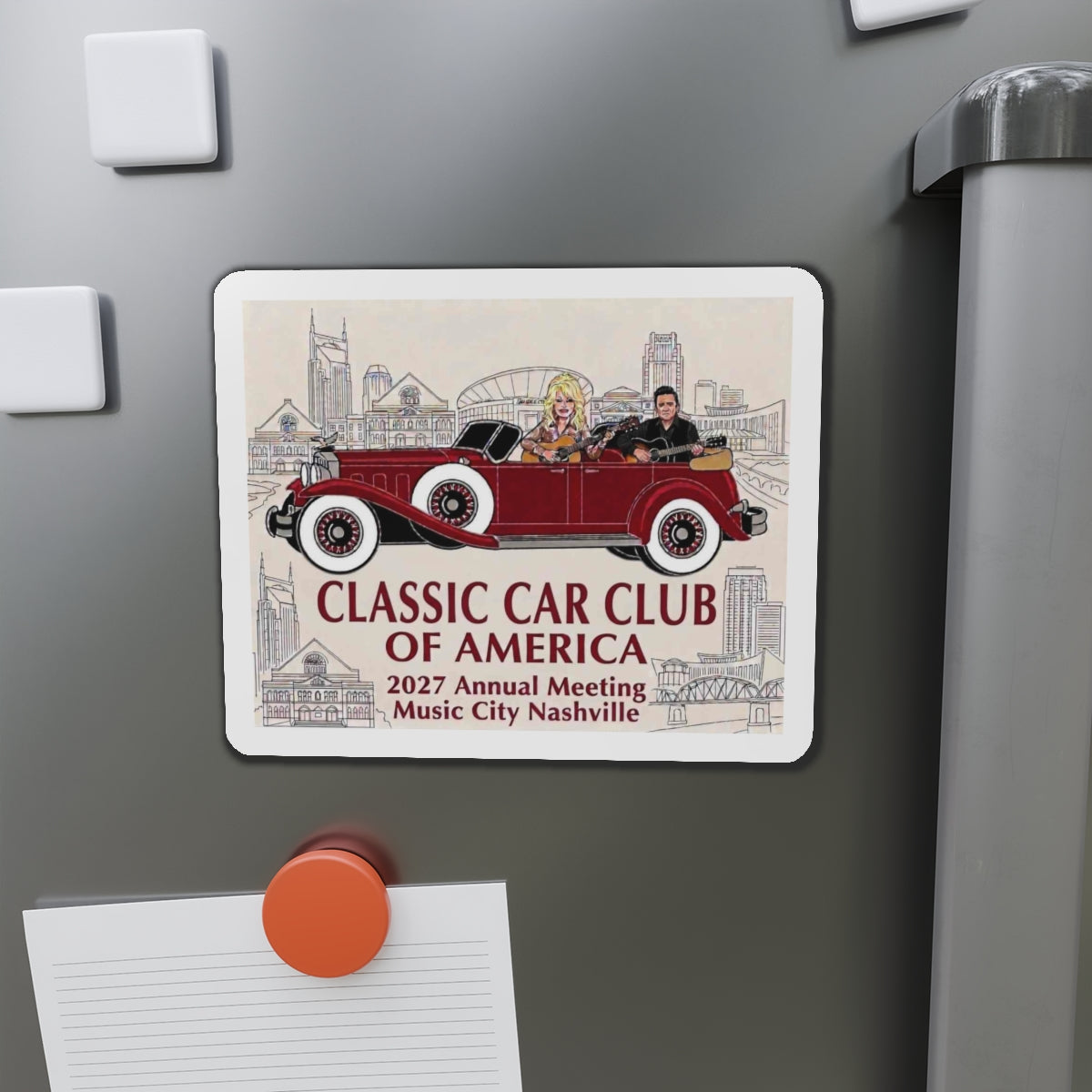Classic Car Club of America 2027 Nashville Die-Cut Magnet