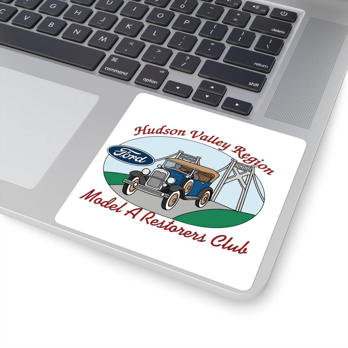 Hudson Valley Region Model A Restorers Club Square Sticker
