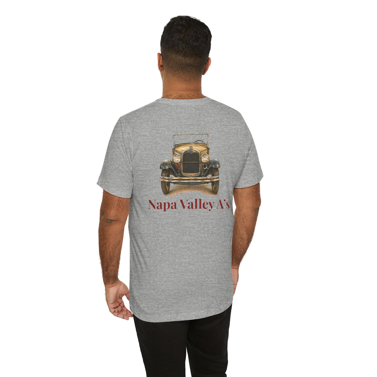 Napa Valley A's Tee — Small Front Logo and Large Back Logo