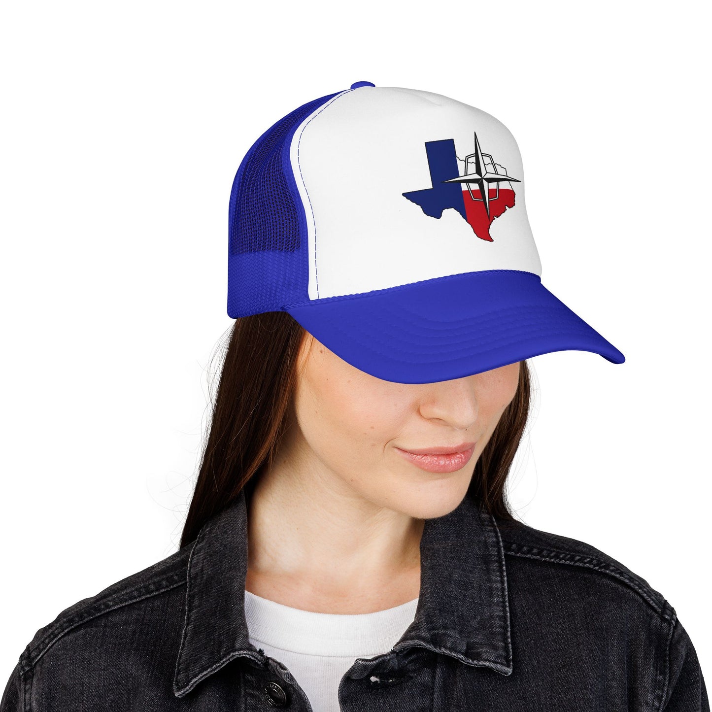 Lincoln & Continental Owners Club - Texas Gulf Coast Region Trucker Hat  — Red White Blue Foam Cap