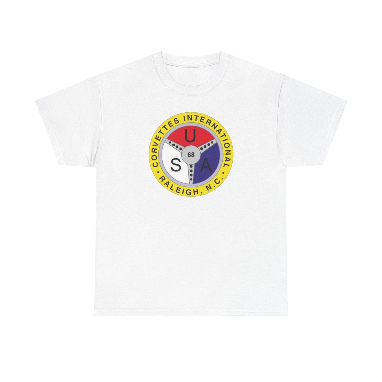 Corvettes International Raleigh NC Logo T-Shirt - Unisex Heavy Cotton Tee